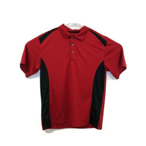 Grand Slam Golf Polo Shirt Red with Black Size Large